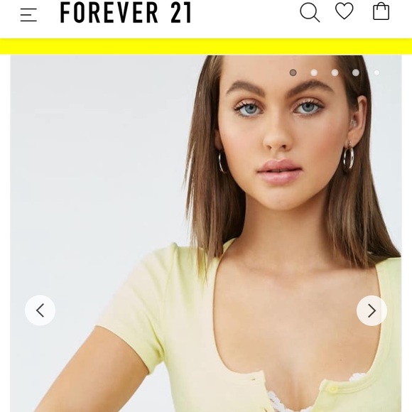 Yellow forever 21 crop top - Picture 5 of 5